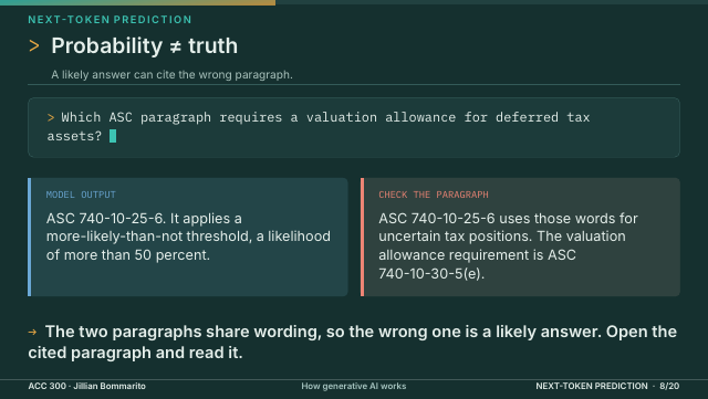 Slide 8. Probability ≠ truth