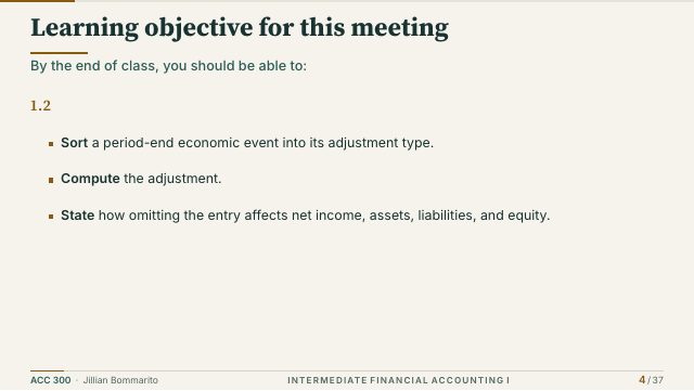 Slide 4. Learning objective for this meeting