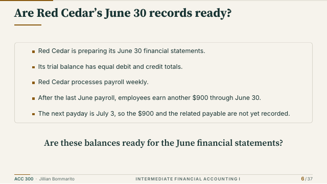 Slide 6. Are Red Cedar’s June 30 records ready?