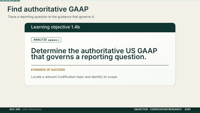 Slide 6. Find authoritative GAAP
