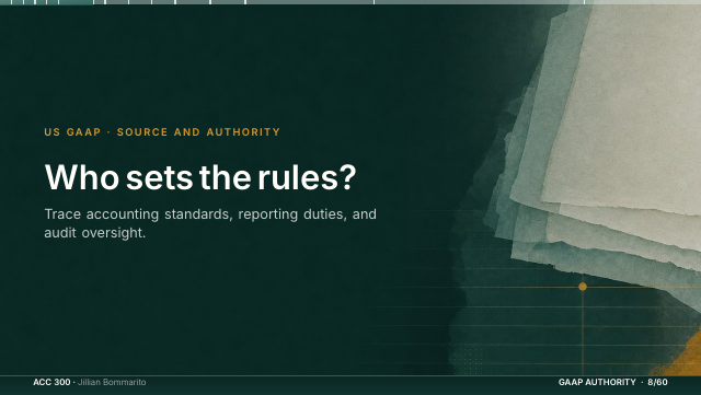Slide 8. Who sets the rules?