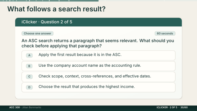 Slide 30. What follows a search result?