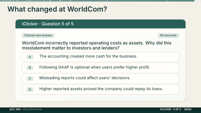 Slide 58. What changed at WorldCom?