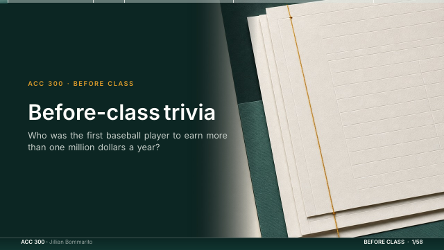 Slide 1. Before-class trivia
