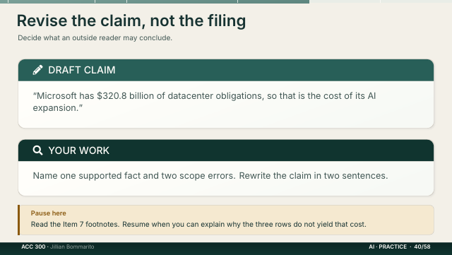 Slide 40. Revise the claim, not the filing