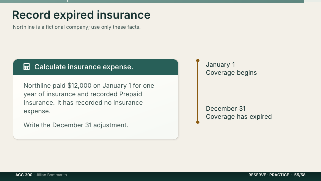 Slide 55. Record expired insurance