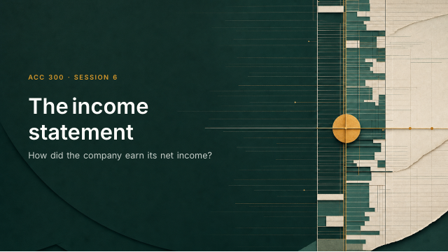 Slide 2. The income statement