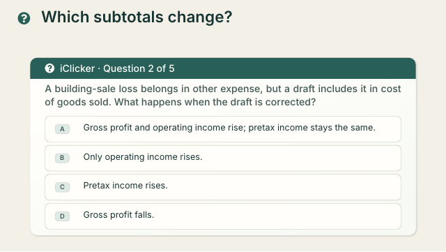 Slide 32. Which subtotals change?