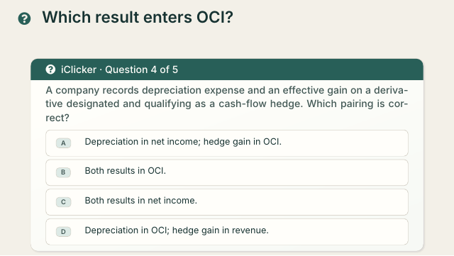 Slide 57. Which result enters OCI?