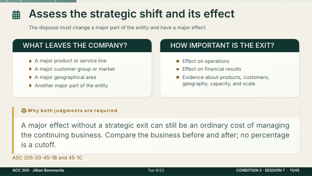 Slide 11. Assess the strategic shift and its effect