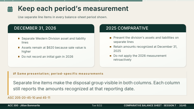 Slide 33. Keep each period's measurement