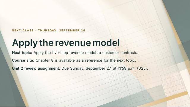 Slide 45. Apply the revenue model