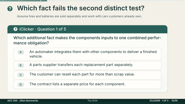 Slide 15. Which fact fails the second distinct test?