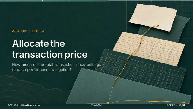 Slide 33. Allocate the transaction price