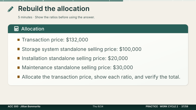 Slide 37. Rebuild the allocation