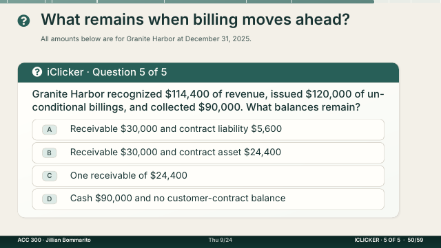 Slide 50. What remains when billing moves ahead?