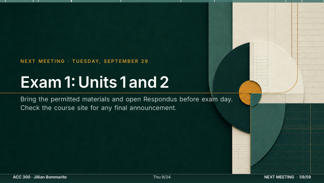 Slide 59. Exam 1: Units 1 and 2
