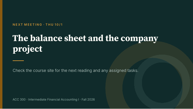 Slide 7. The balance sheet and the company project