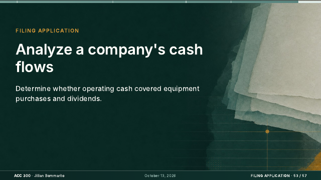 Slides for meeting 13: Derive and interpret operating cash flows — ACC ...